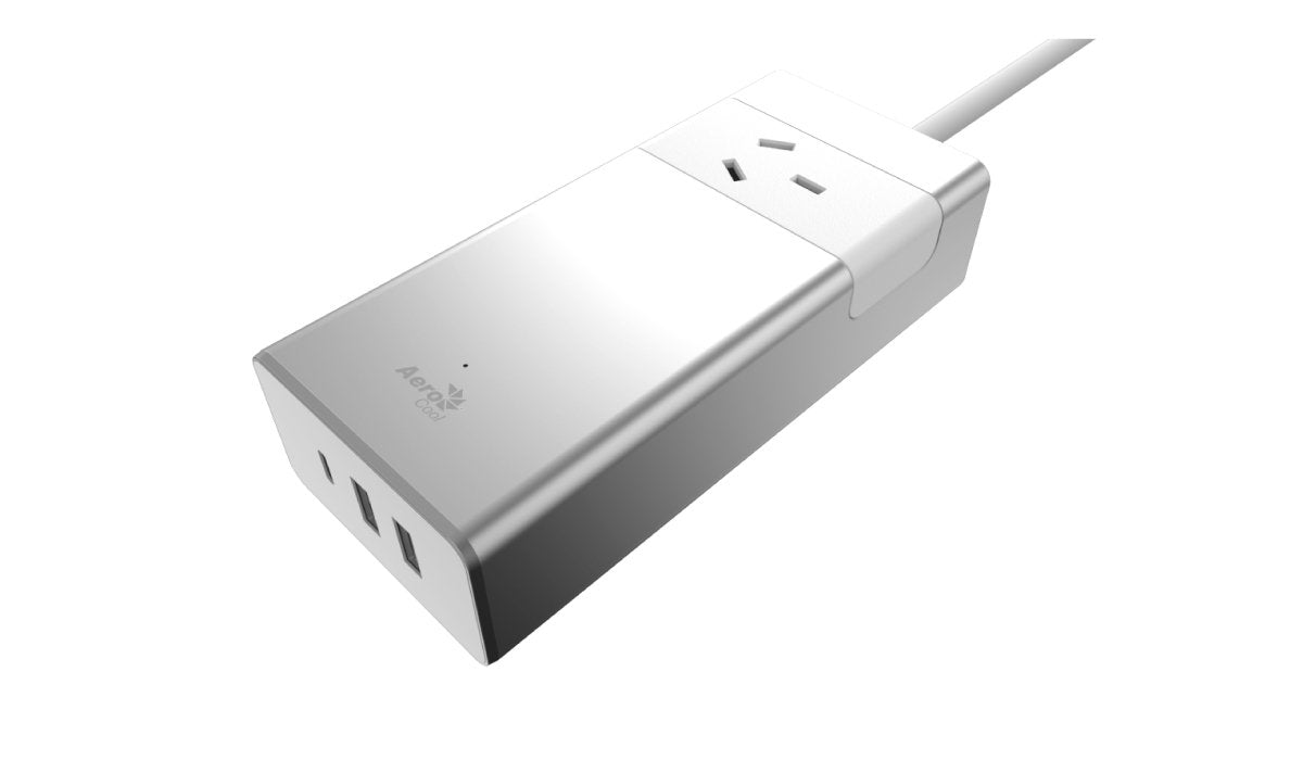 AEROCOOL ASA Aluminum Power Board 1 Outlet, 1 TypeC 5V/3.0A , 2 USB