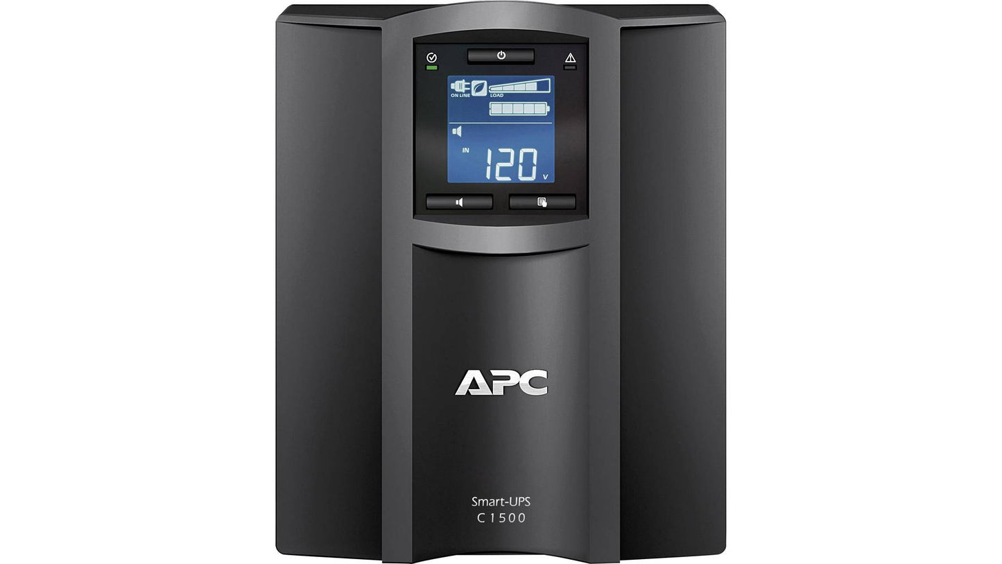 APC SMC1500IC Smart UPS 1500VA with Smartconnect, LCD, Tower, 2 Year