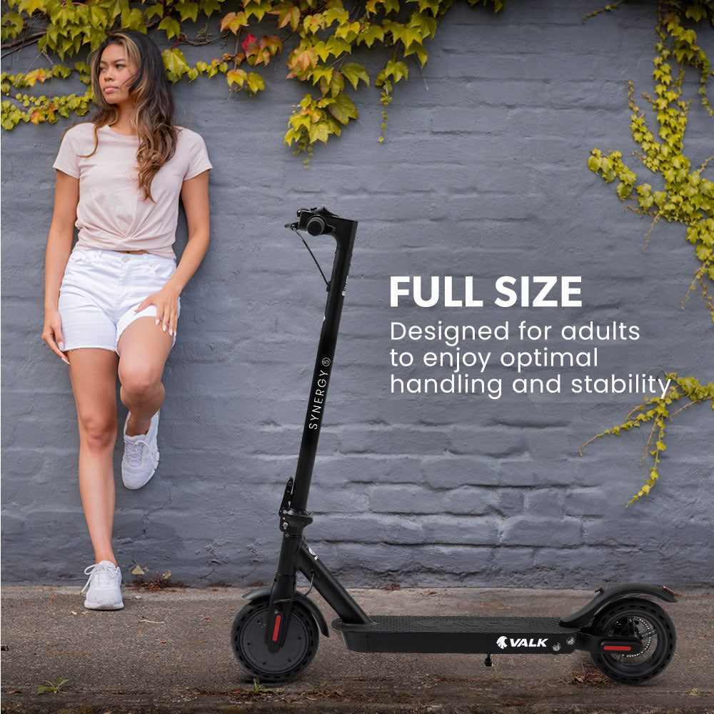 NNEDSZ VALK 400W Electric Scooter, 37V Folding E- Scooter with Suspension, for Adults, Synergy 5 MkII Black-4