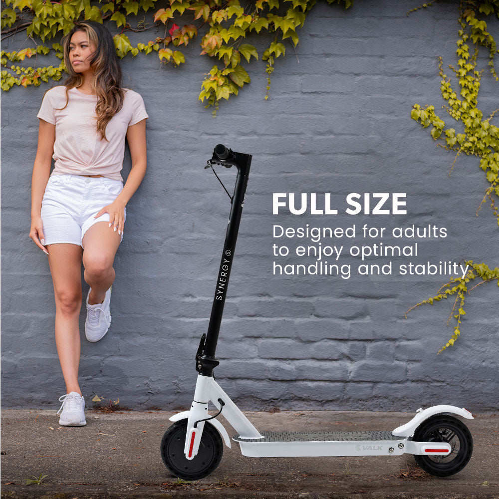 NNEDSZ VALK 400W Electric Scooter, with Suspension for Adults Portable Folding Ride On,Synergy 5 MkII White-4