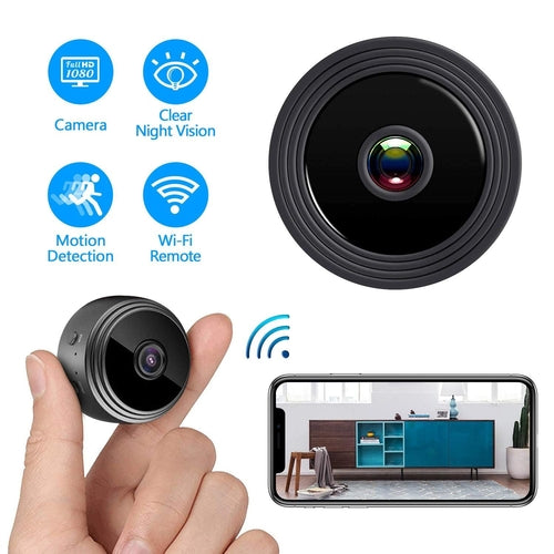 Compact Indoor Plug-in Smart Security Camera ; includes 64G SD Card;