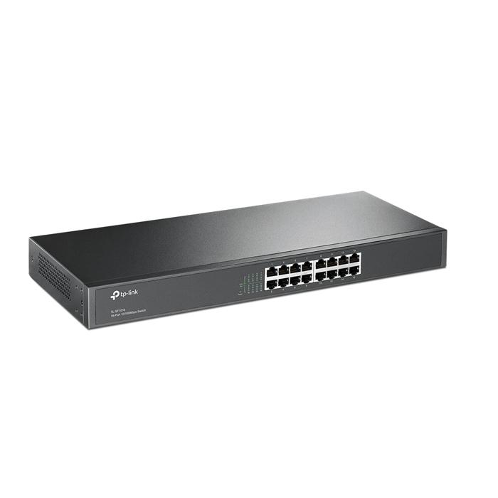 TP-Link TL-SF1016:  16-port Unmanaged 10/100M Rackmount Ethernet