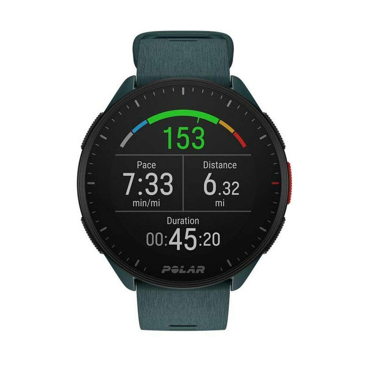 Raee Industries Smart Watch with Pedometer Running Polar Pacer 45 mm Green