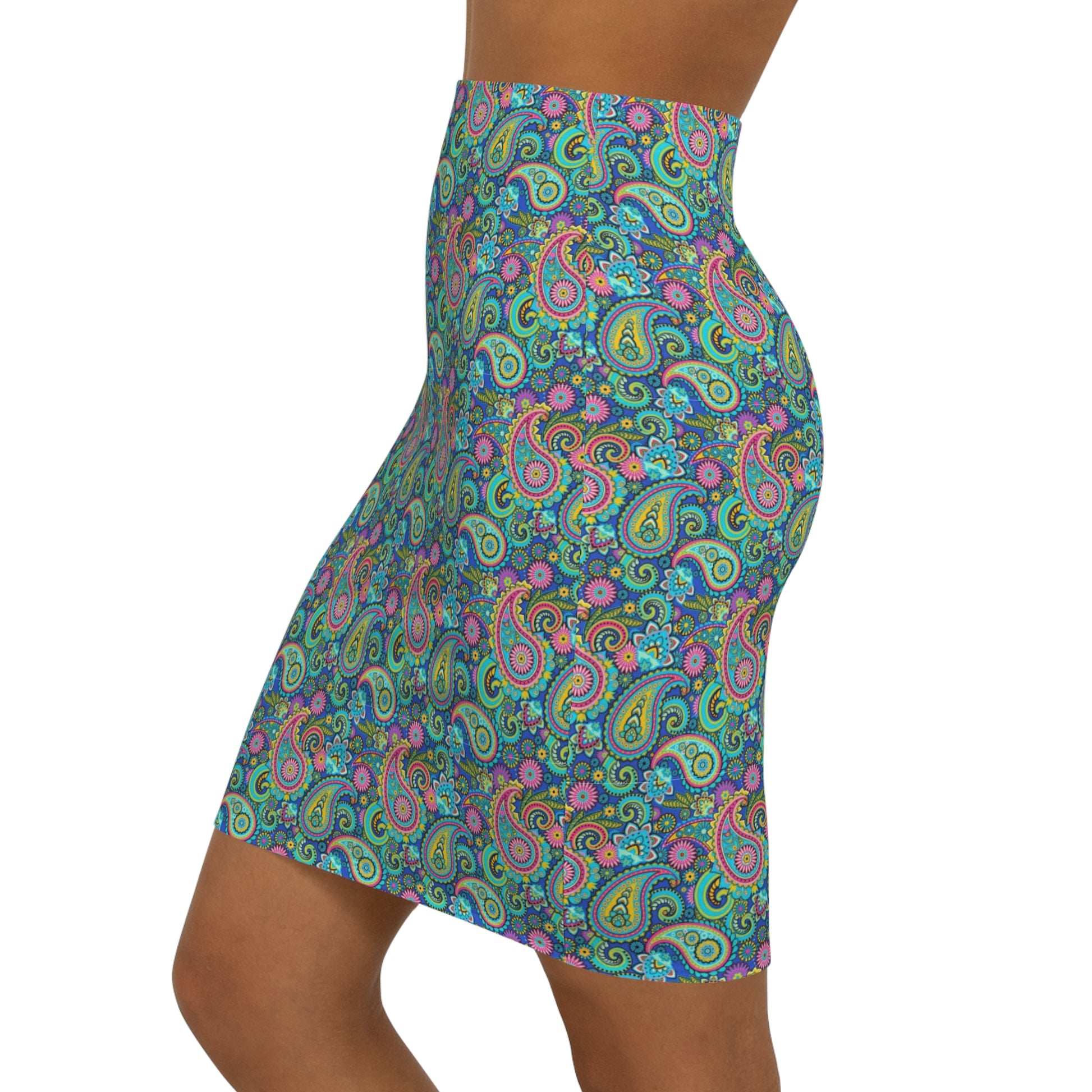 Floral, vector pattern, colorful design mini skirts.