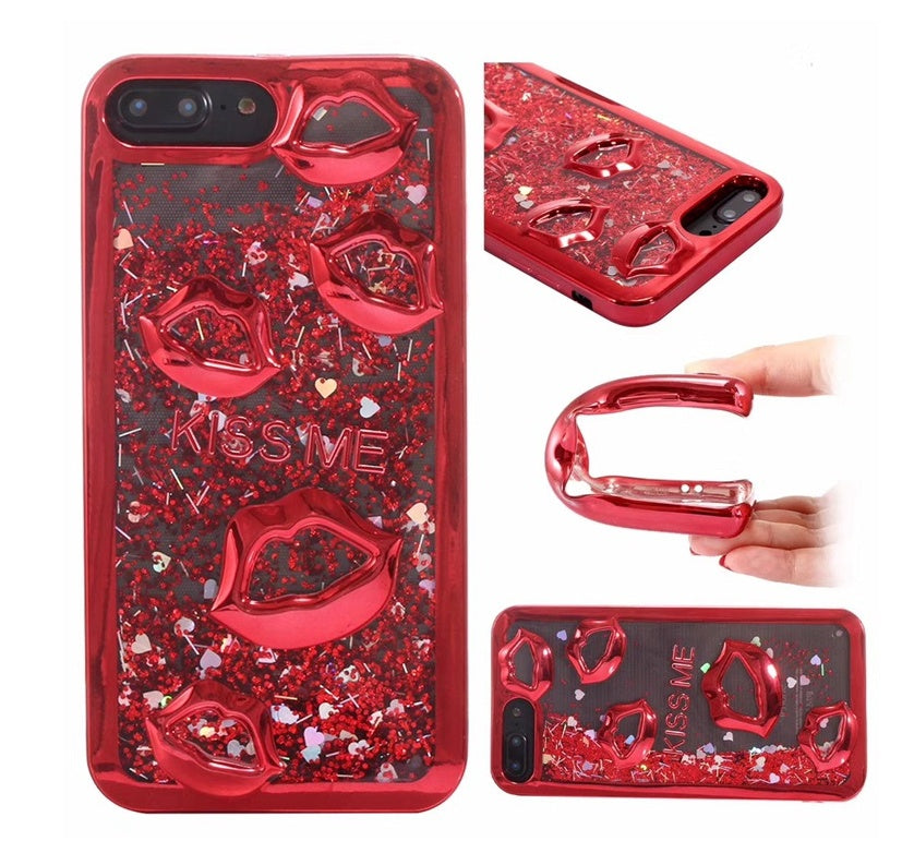 Three-dimensional lips Wallet Case with Card Holder Raee Industries