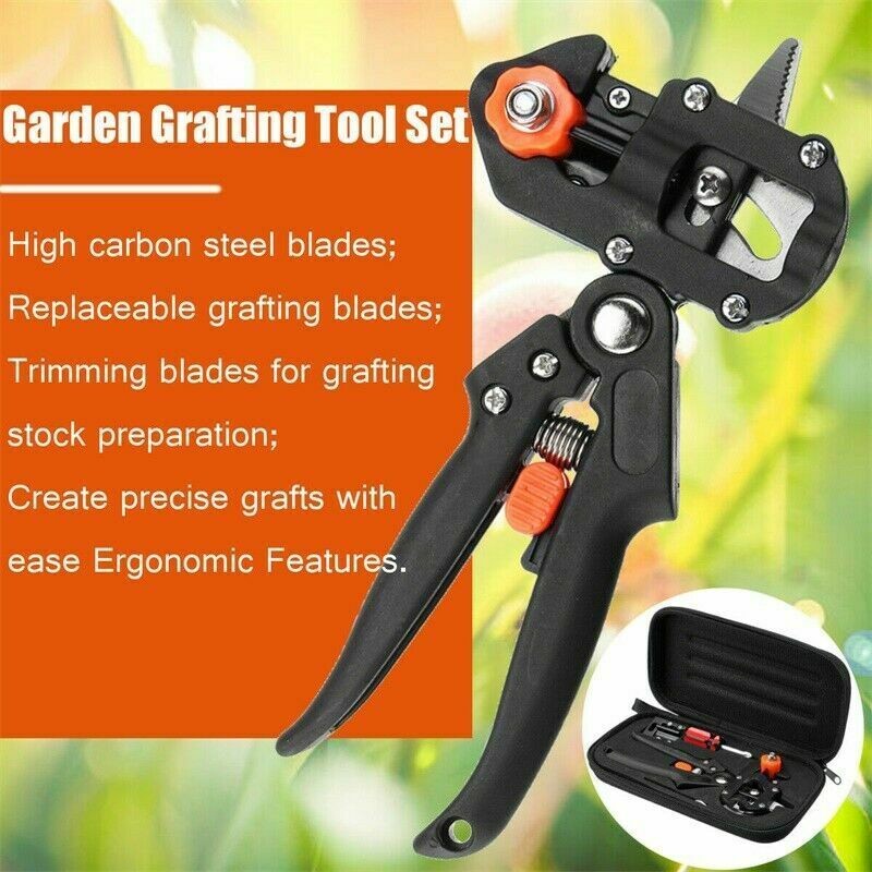 Garden Farming Pruning Shears Scissor Grafting Cutting Tool Suit Nursery Tree US