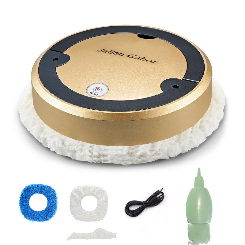 Robotic vacuum cleaner with accessories on a white background