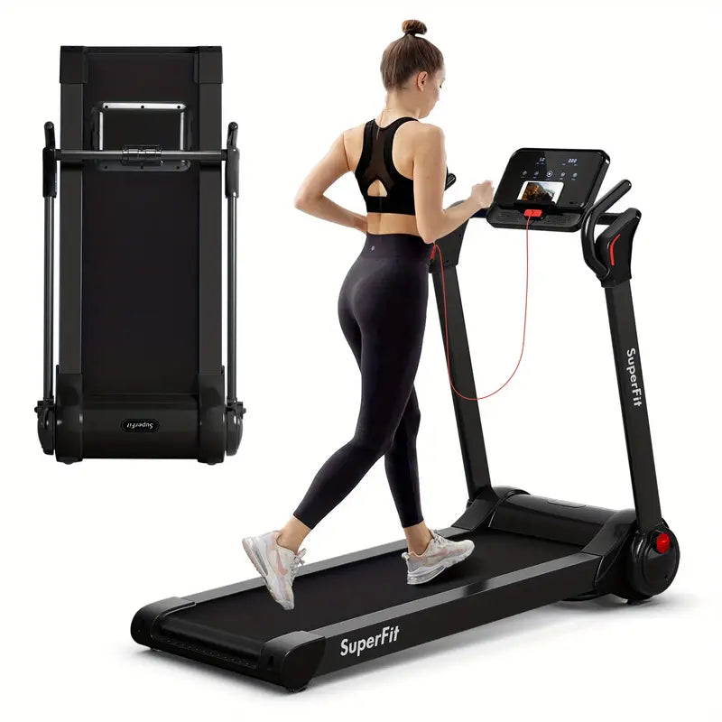 NNETM Folding Electric Treadmill 2.25HP - Black-0