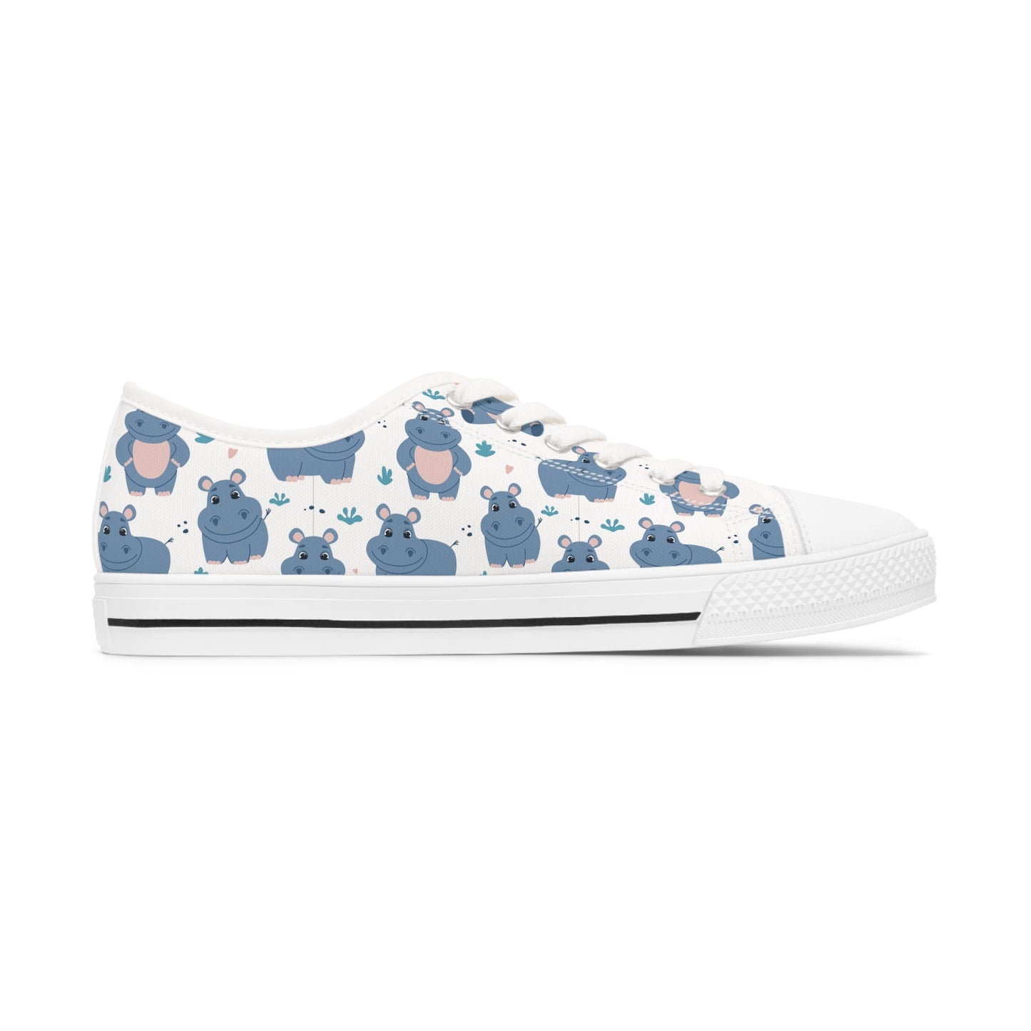 Hippopotamus Women's Low Top Sneakers