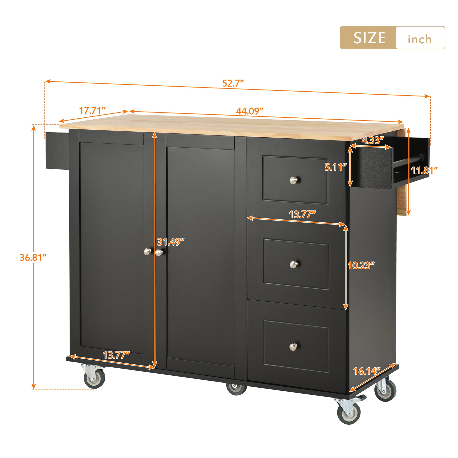 Home Improvement, Mobile Kitchen Cart, Furniture. Raee-Industries.