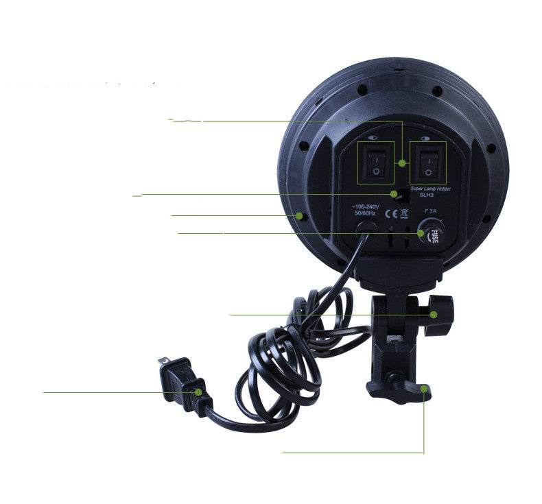 Ceramic quadruple lamp holder for studio shooting Raee