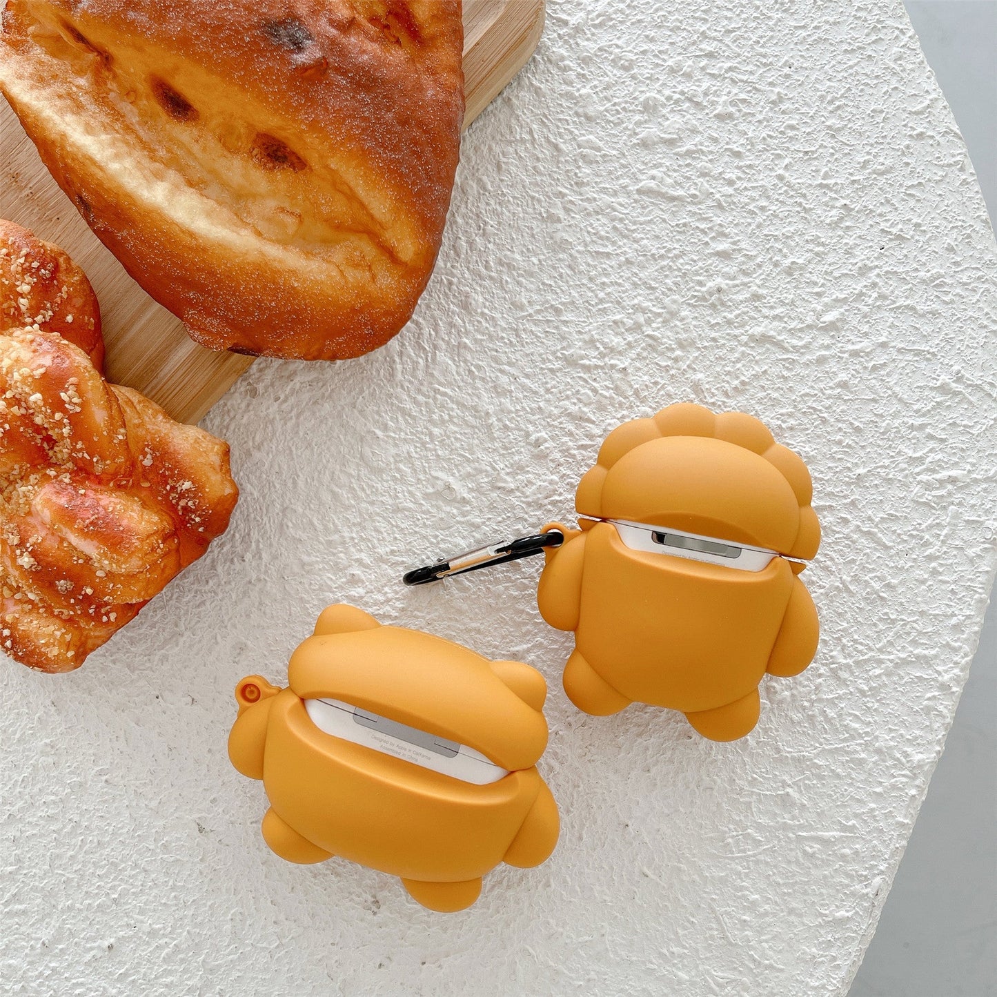 Muscle Bear Cartoon Silicone Earphone Case