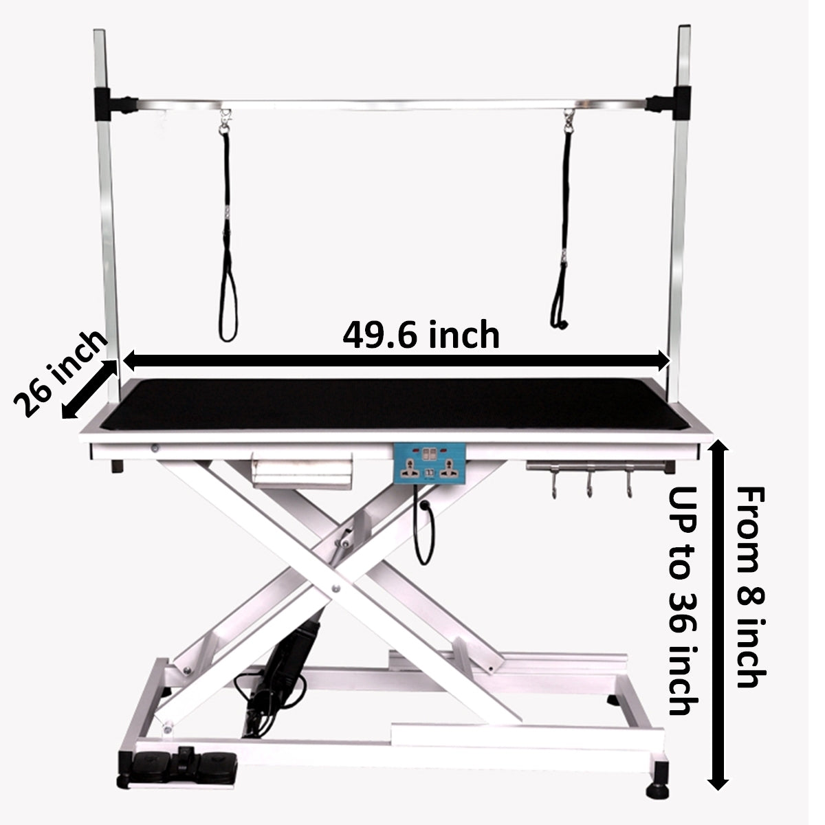 super Deluxe electric pet grooming table, 110V/220V professional groomer recommend height adjust from 8 up to 36inch