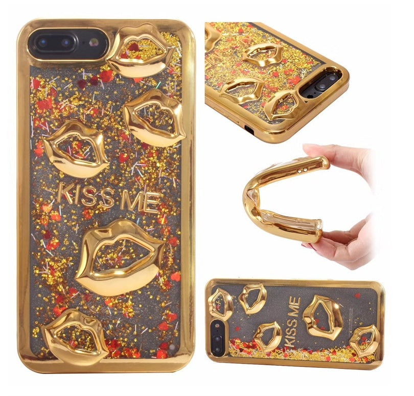 Three-dimensional lips Wallet Case with Card Holder Raee Industries