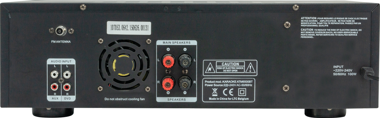 LTC ATM6500BT HI-FI Amplifier w. Bluetooth (2x50W)