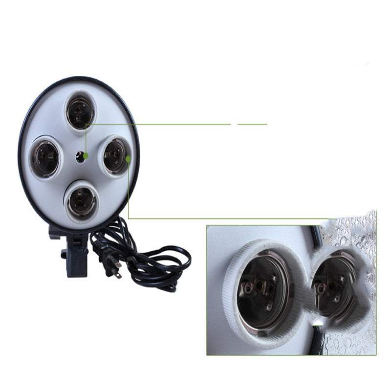 Ceramic quadruple lamp holder for studio shooting Raee