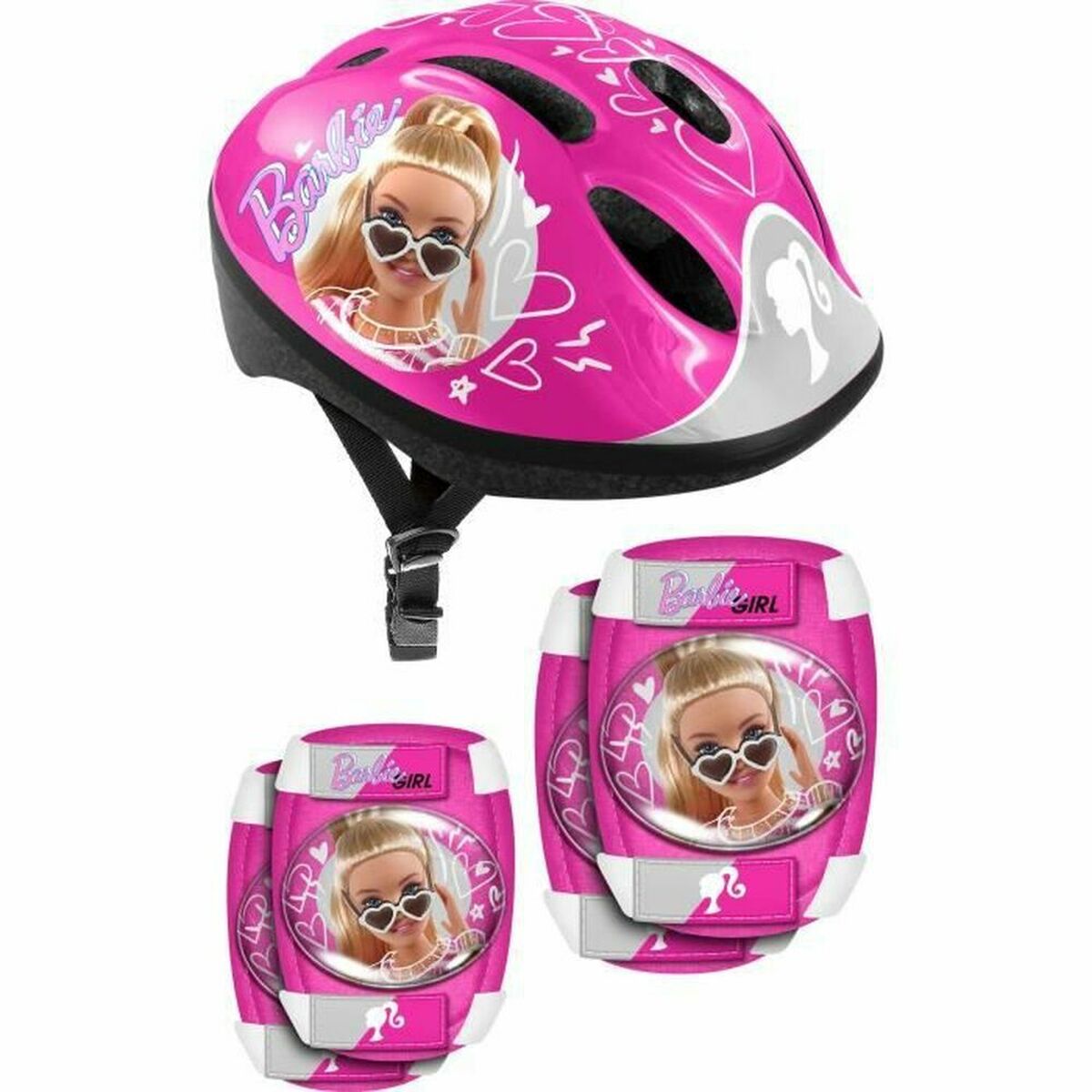 Set of helmets and knee pads Barbie-0