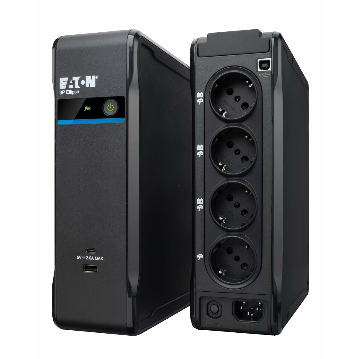 Uninterruptible Power Supply System Interactive UPS Eaton 3P ELLIPSE 700 USB DIN 420 W-4