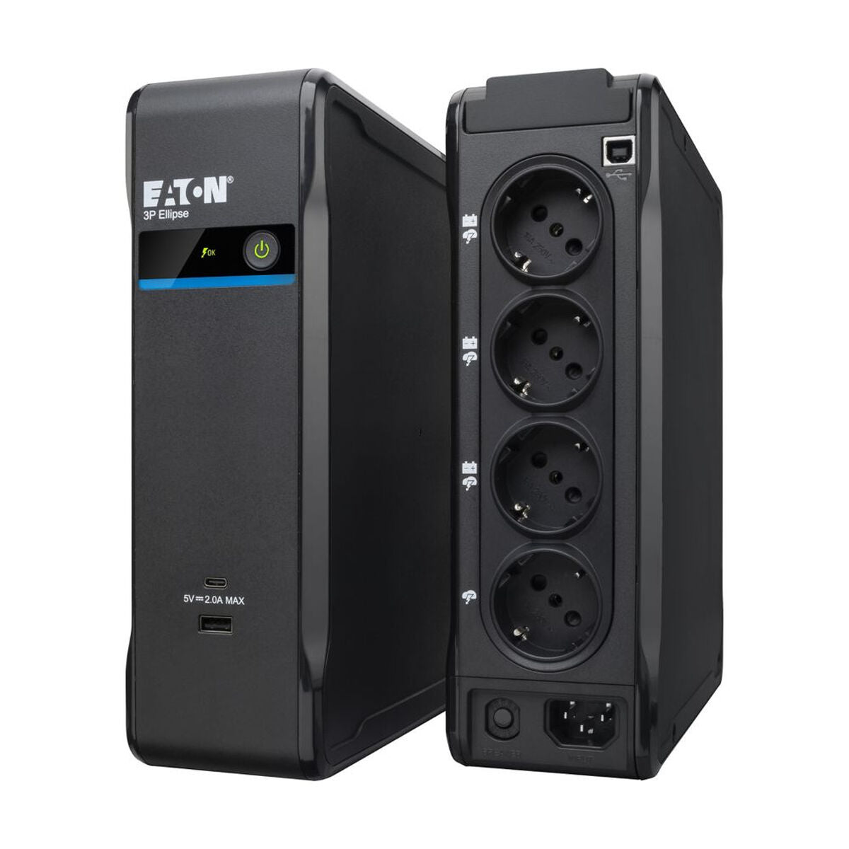 Uninterruptible Power Supply System Interactive UPS Eaton 3P ELLIPSE 900 USB DIN 540W-14