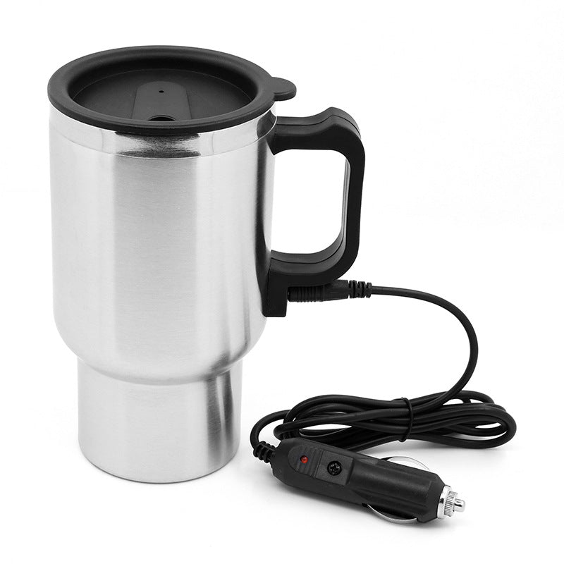 Stainless Steel Vehicle Heating Cup Electric Car Kettle