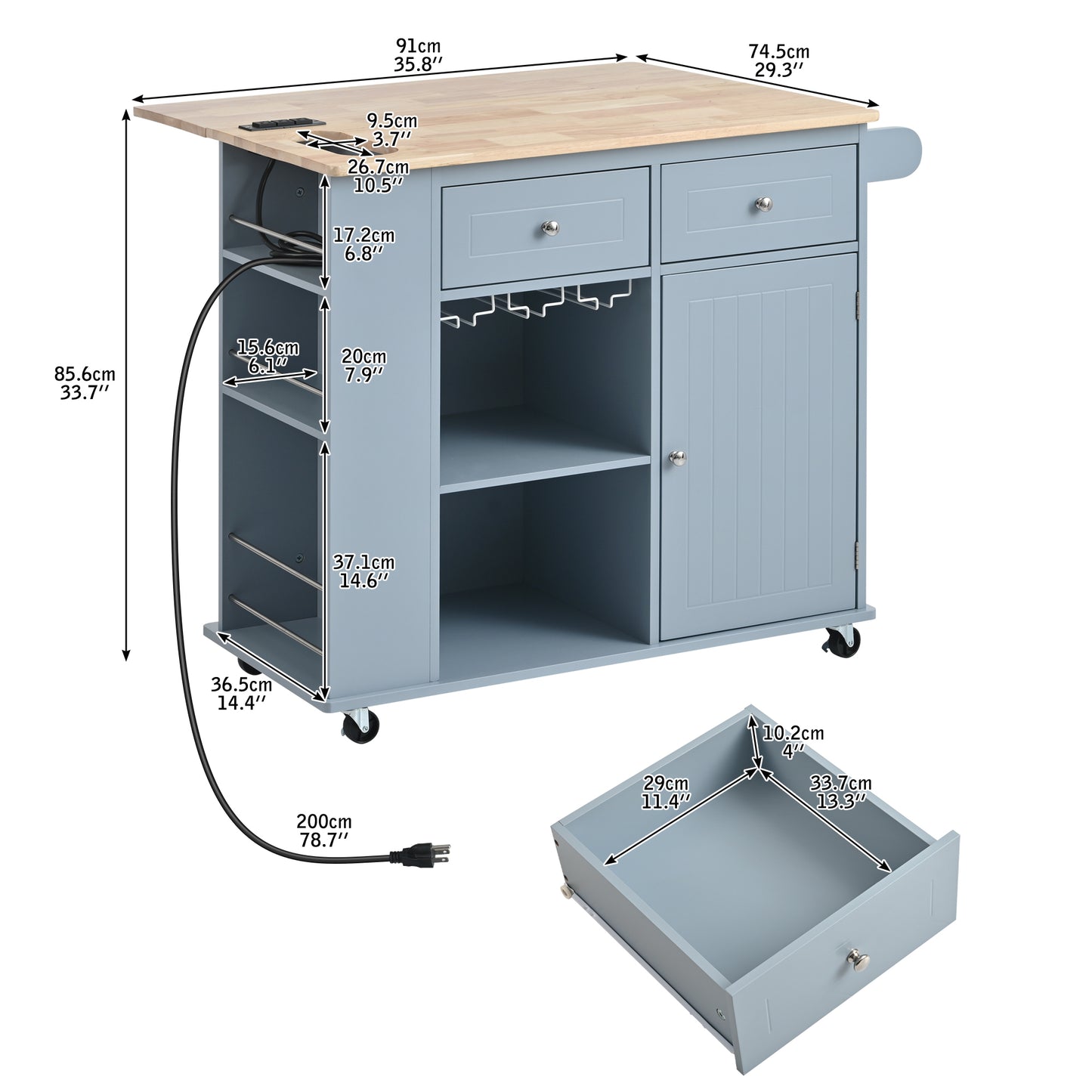 Home Improvement, Mobile Kitchen Cart, Furniture. Raee-Industries.