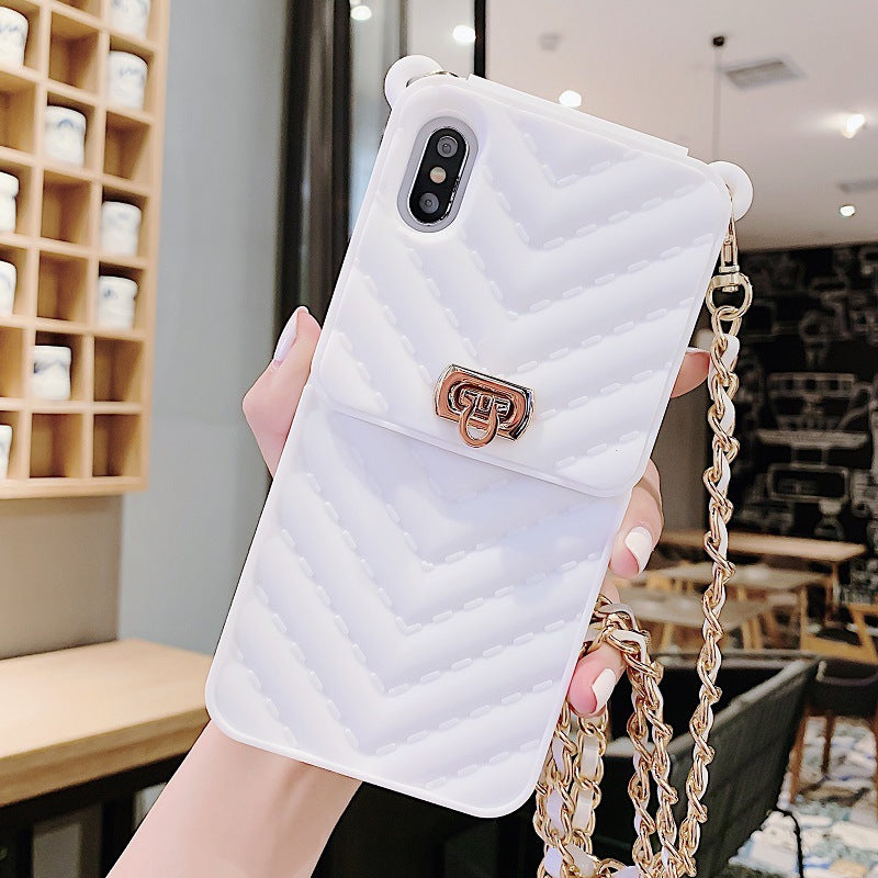 Chain card phone case