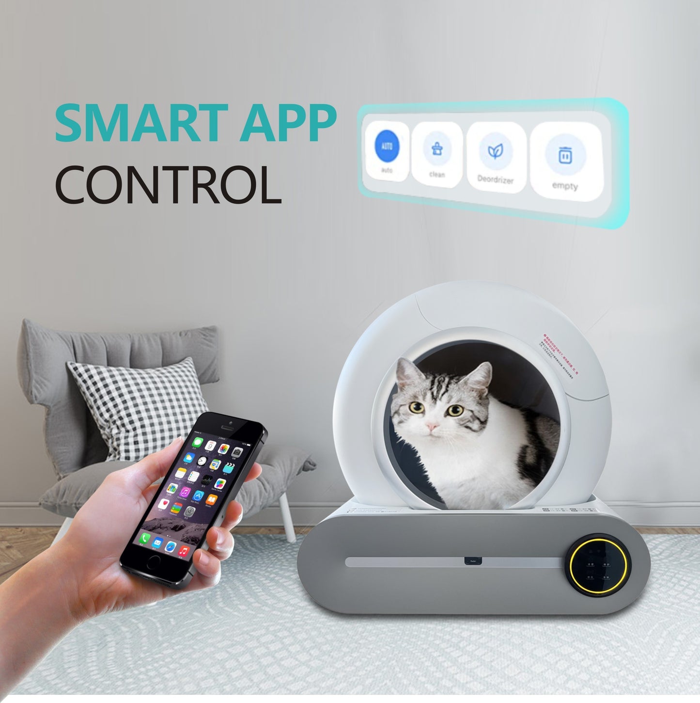 Smart Cat Litter Box Cat Litter Box Self-cleaning