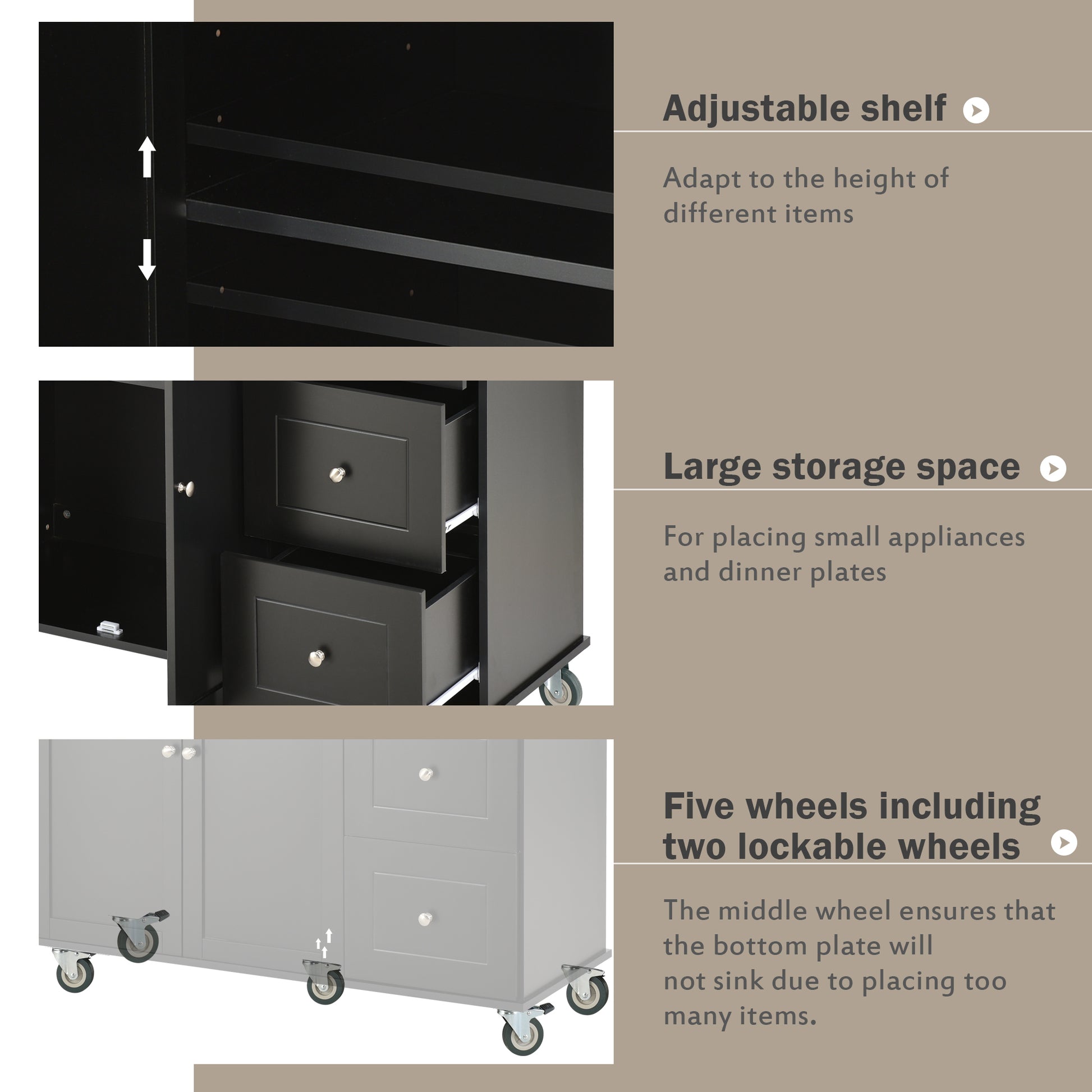 Home Improvement, Mobile Kitchen Cart, Furniture. Raee-Industries.