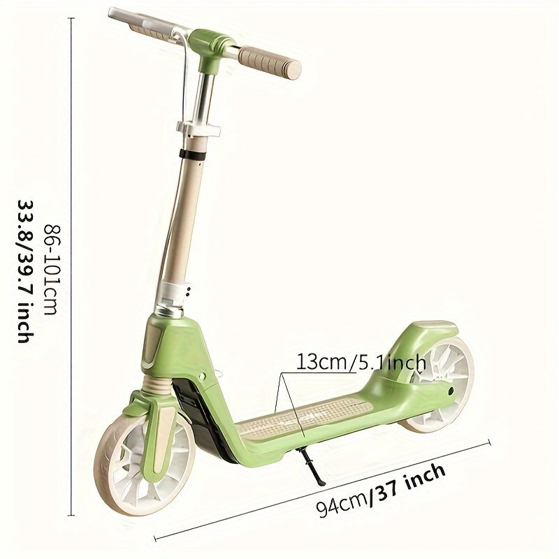 NNETM Adult Scooter PU Wheels Suspension Brake-3