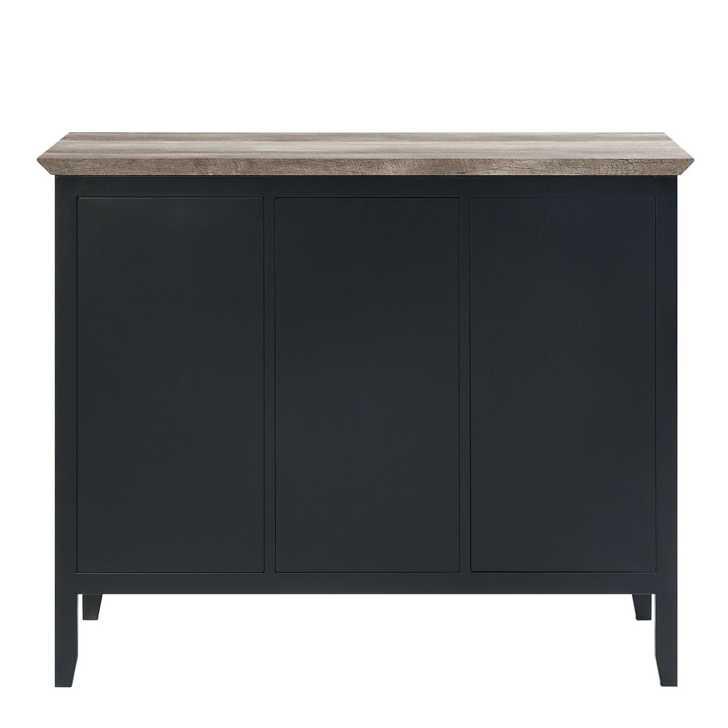 ACME Zudora Server, Antique Oak & Black Finish DN01759