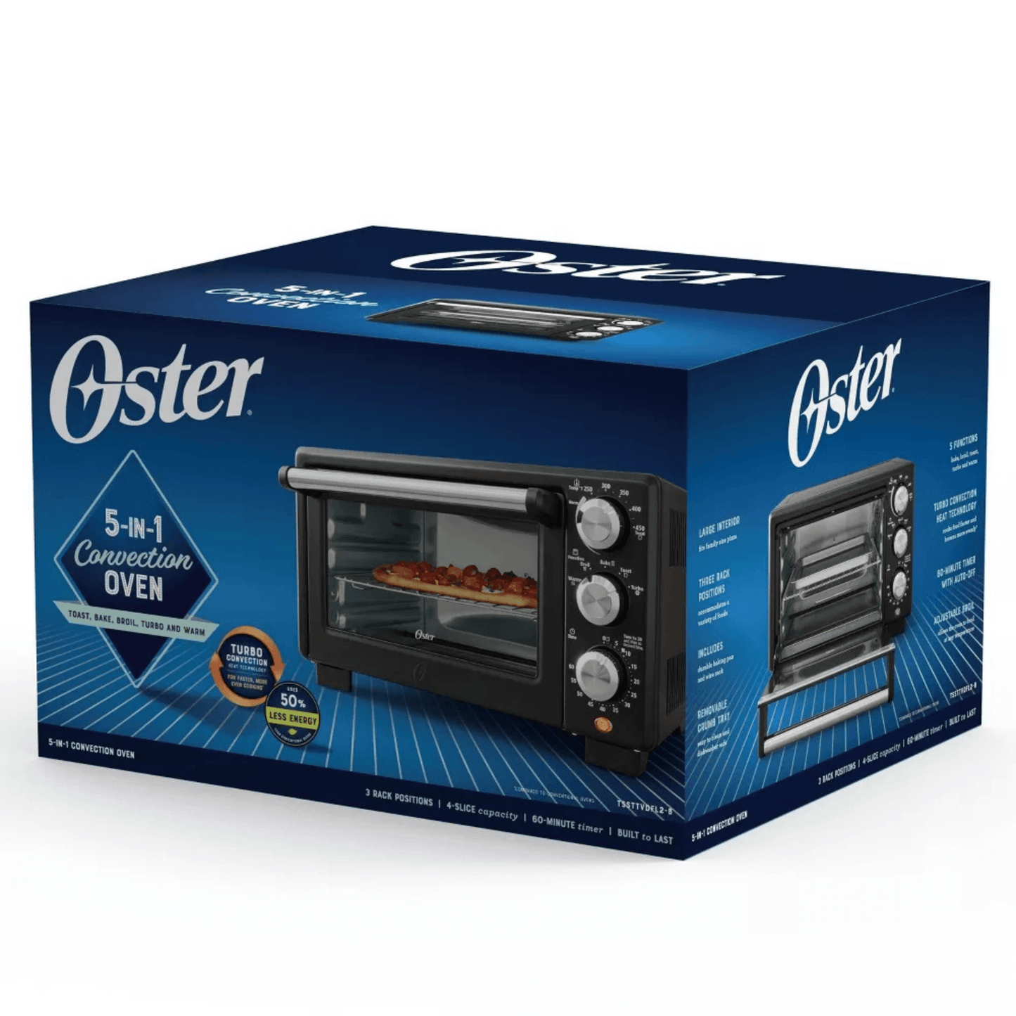 Oster Countertop Convection 4-Slice 3-Knob Toaster Oven