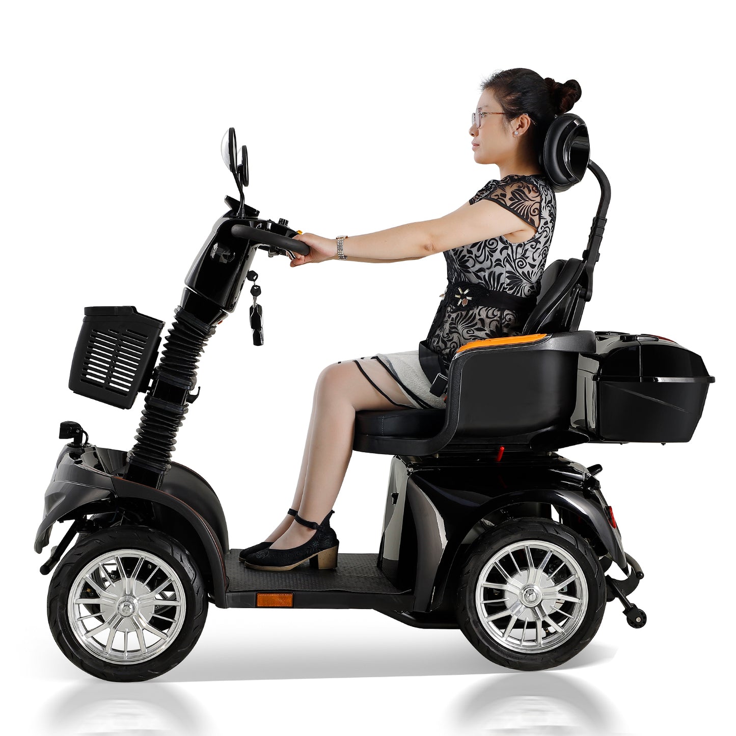 Heavy Duty 4 Wheel Mobility Scooters for Seniors & Adults 500lbs Capacity