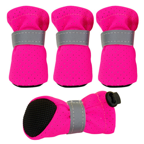 4pcs/set Pet Dog Shoes Anti Slip Small Dog Shoes