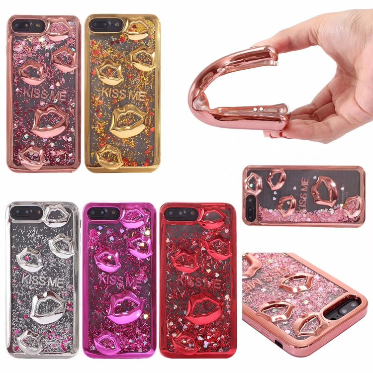 Three-dimensional lips Wallet Case with Card Holder Raee Industries