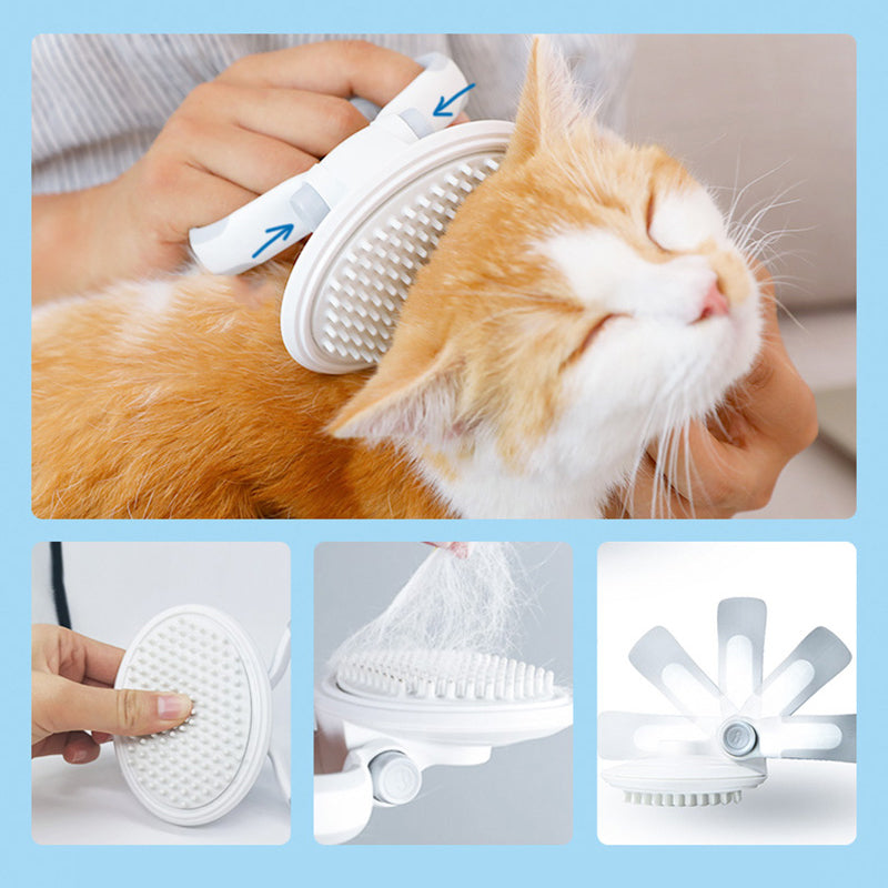 Cats Wool Pet Hair Deshedding Brush Set Comb