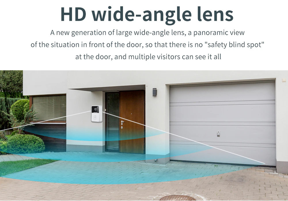 Wireless Security Smart WiFi Doorbell Intercom Video Camera Door Ring