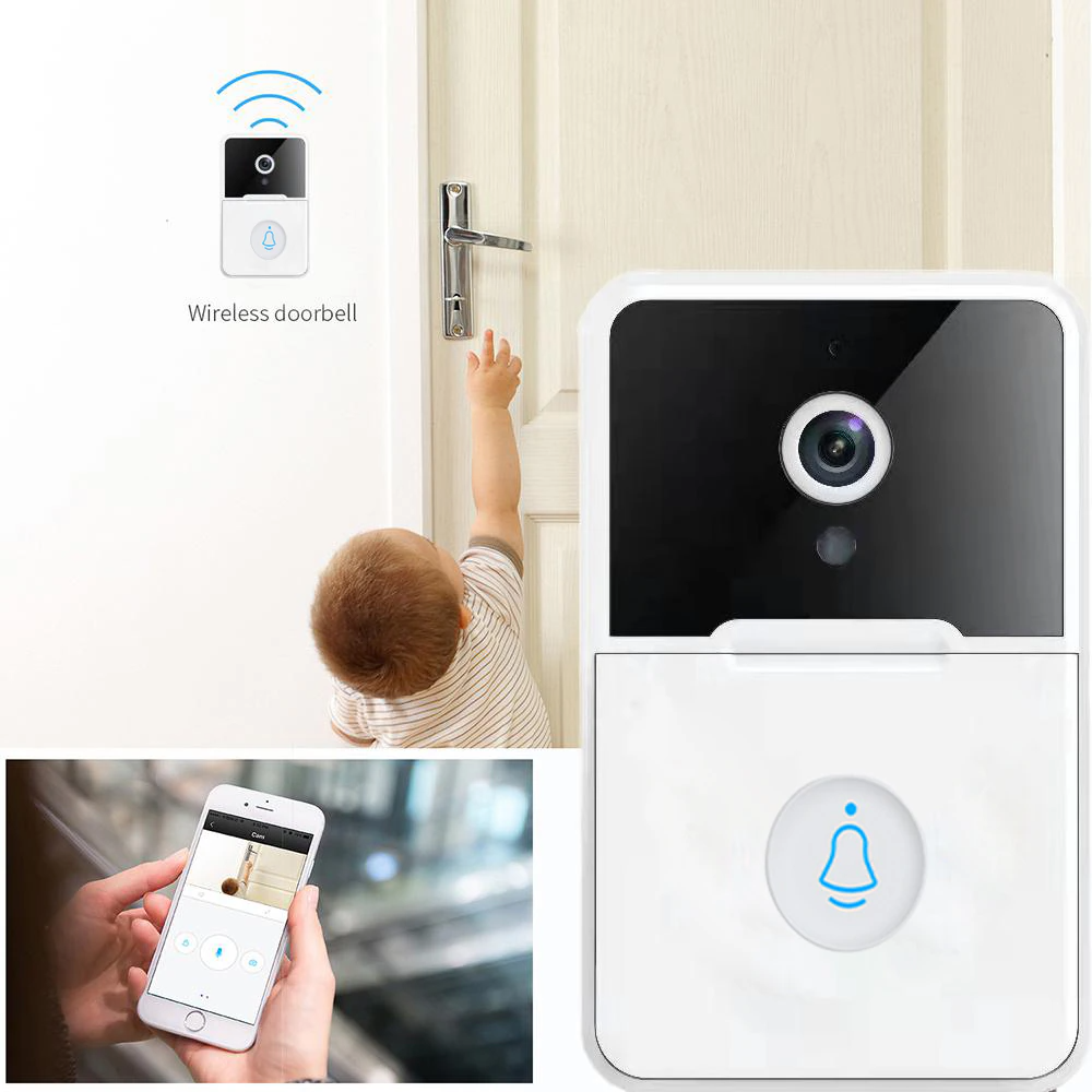 Wireless Security Smart WiFi Doorbell Intercom Video Camera Door Ring