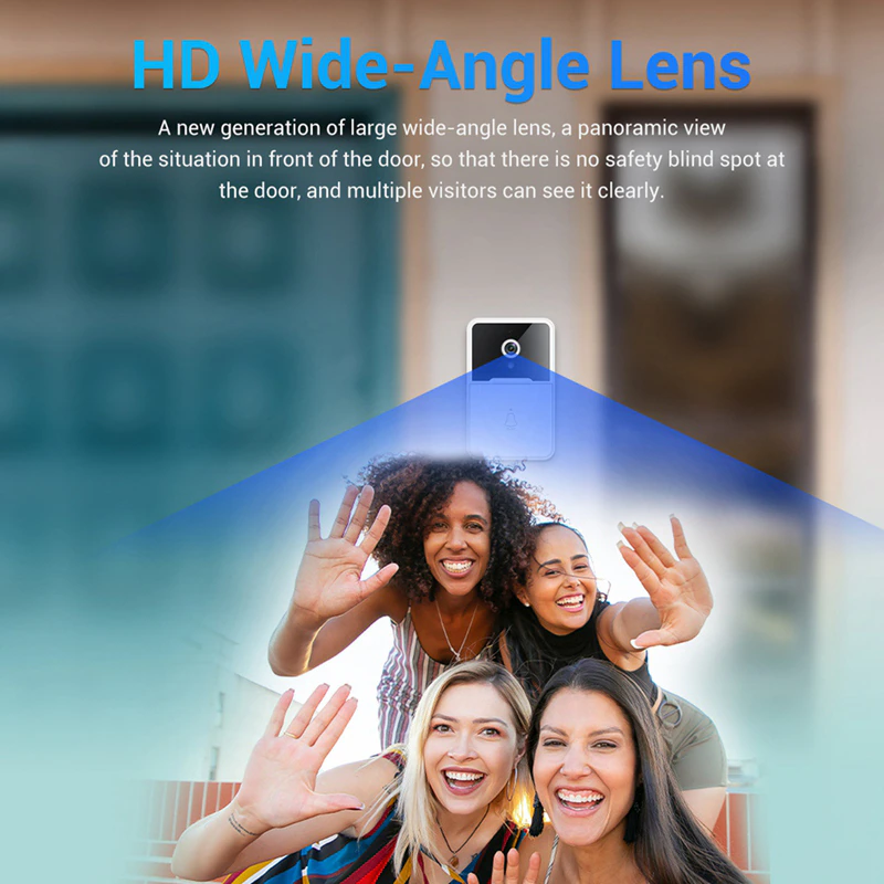 Wireless Security Smart WiFi Doorbell Intercom Video Camera Door Ring