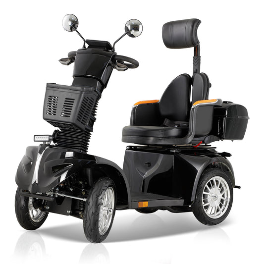 Heavy Duty 4 Wheel Mobility Scooters for Seniors & Adults 500lbs Capacity