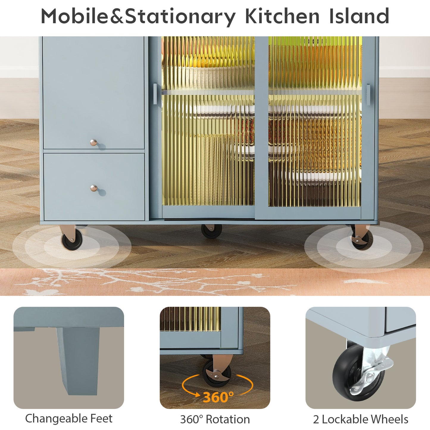 Mobile kitchen cart. Raee Industries