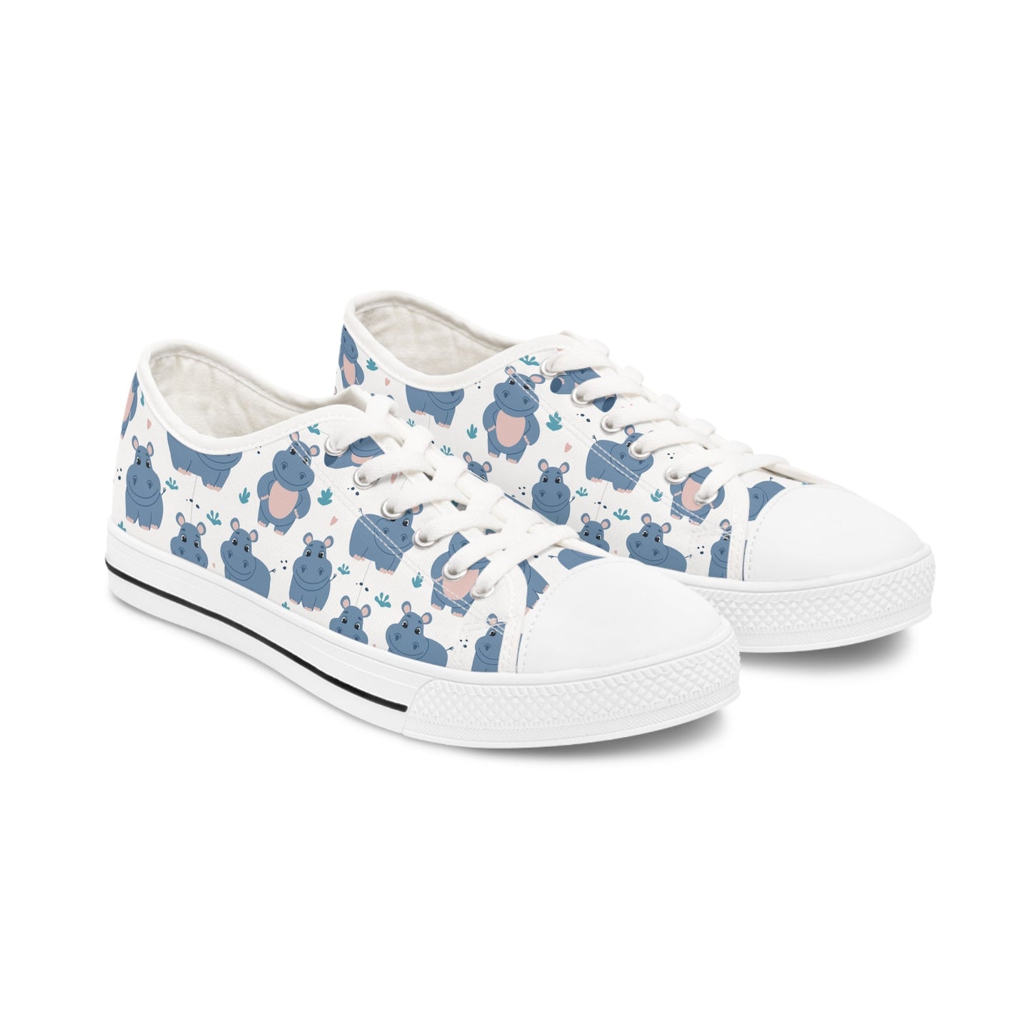 Hippopotamus Women's Low Top Sneakers