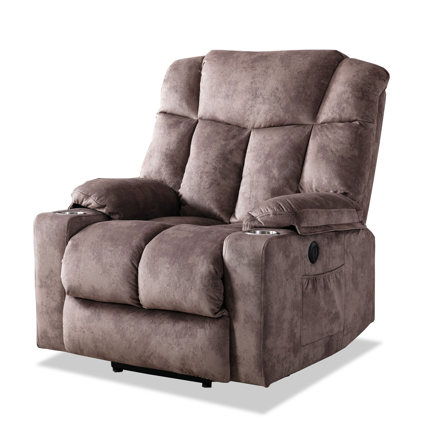 Power Lift Recliner Chair For Elderly, 3 Positions Reclining Chairs With 2 Cup Holders, Electric Sofa Recliner for Livingroom, Comfy Theater Recliner With USB Port, Washable Chair Covers