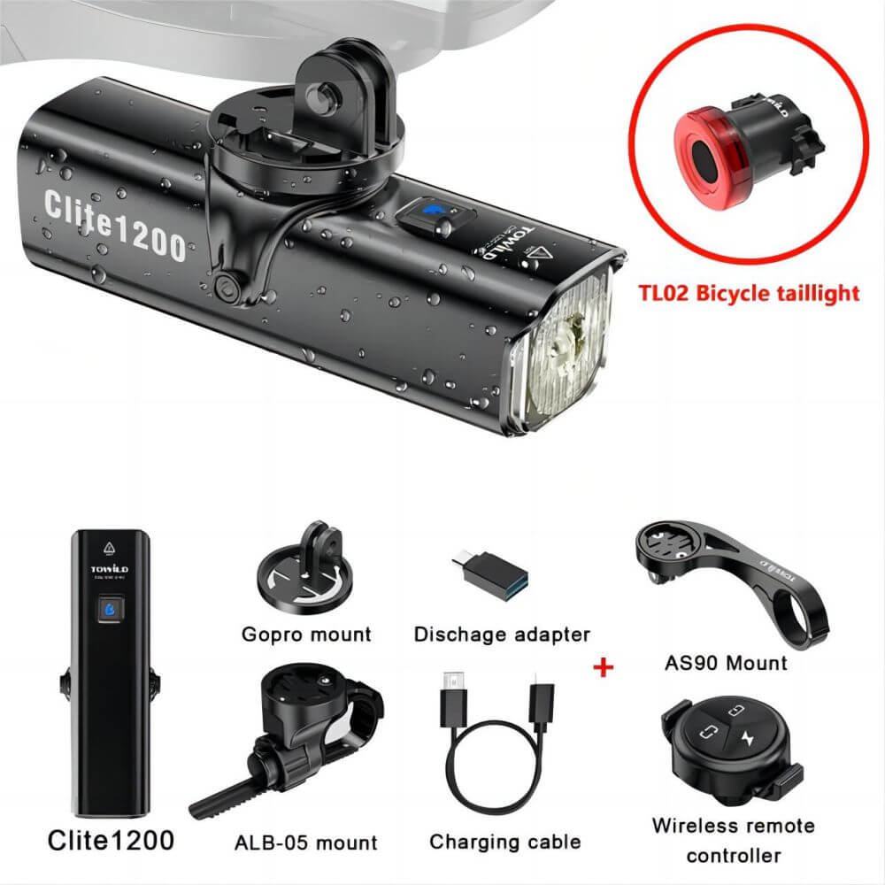 Towild CL1200 Front Light and TL02 Rear Light-1