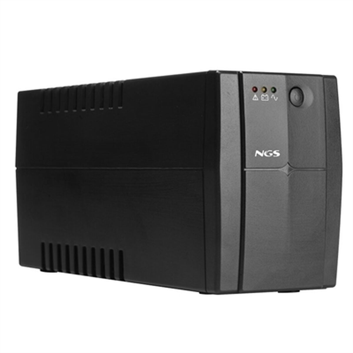 Black UPS (Uninterruptible Power Supply) with NGS branding on a white background