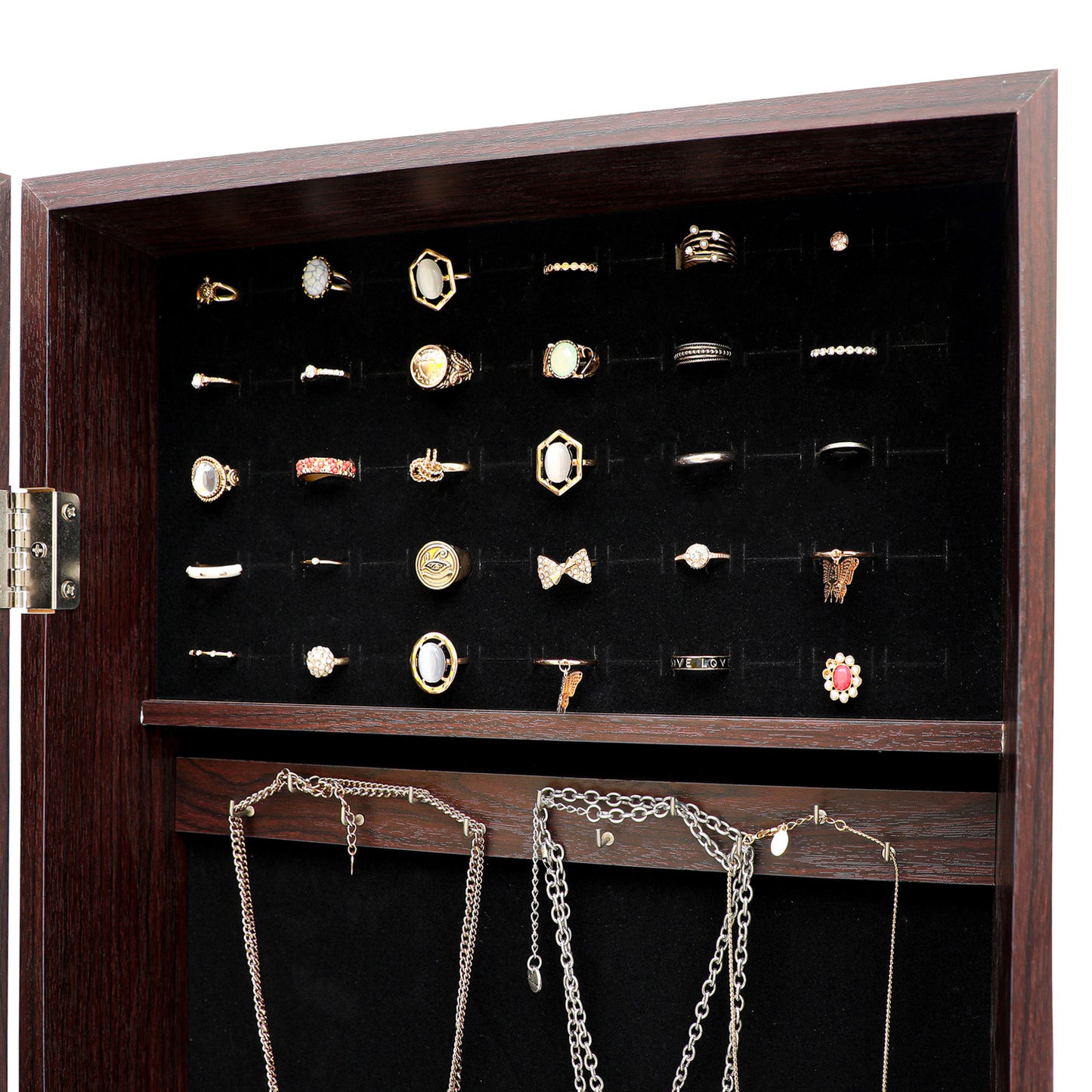 Fashion Simple Jewelry Storage Mirror Cabinet Can Be Hung On The Door Or Wall