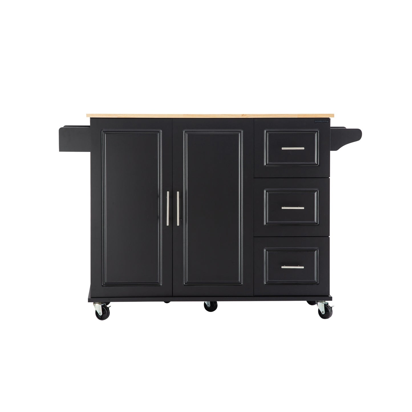 Portable kitchen island with storage. Raee Industries