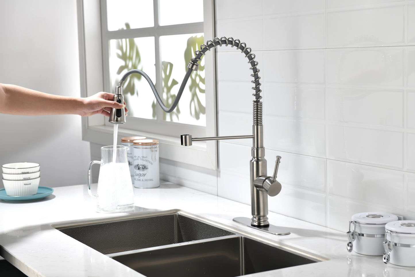 Touch Kitchen Faucet with Pull Down Sprayer