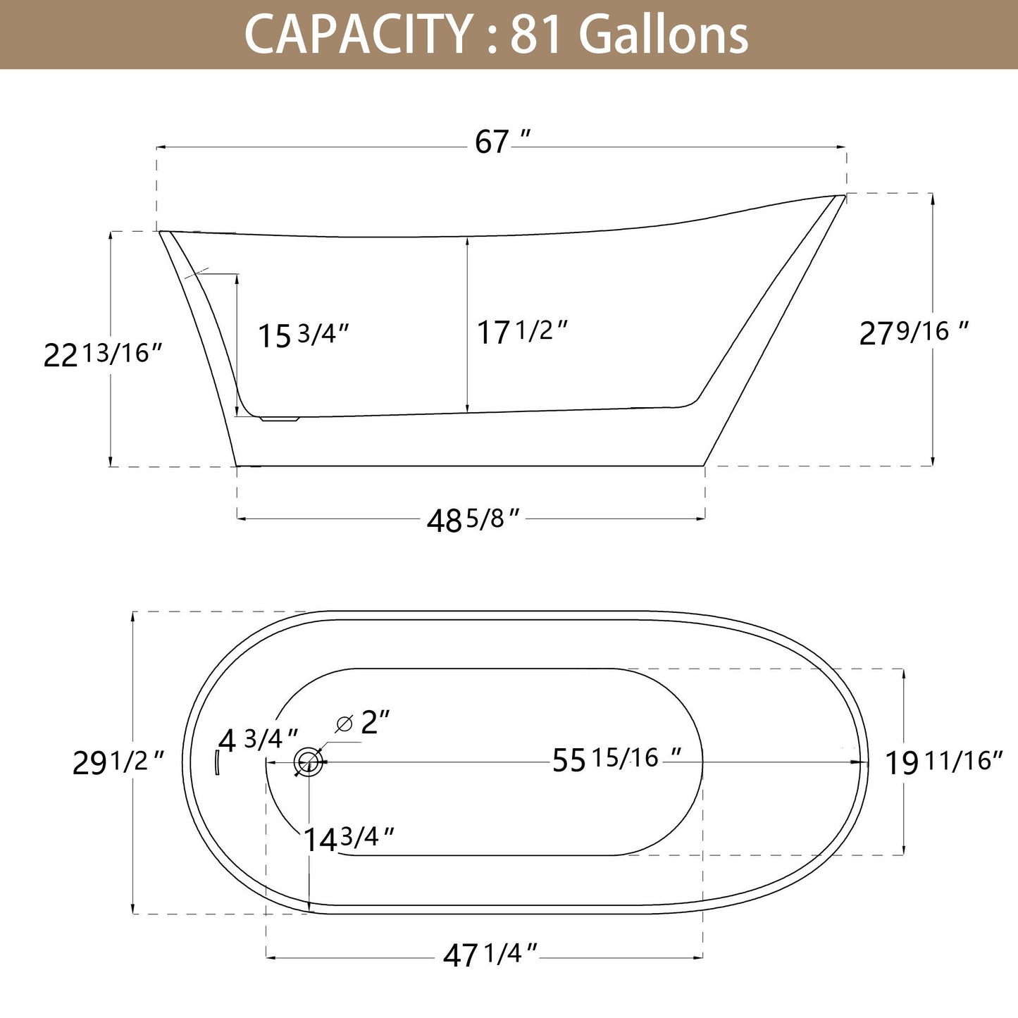 67" Acrylic Free Standing Tub - Classic Oval Shape Soaking Tub, Adjustable Freestanding Bathtub with Integrated Slotted Overflow and Chrome Pop-up Drain Anti-clogging Gloss White