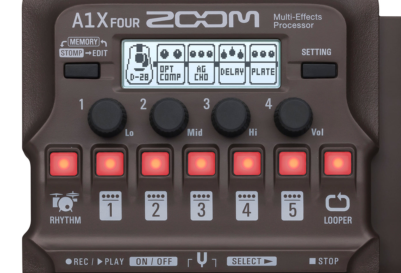 Zoom A1X Four Acoustic Effects Pedal
