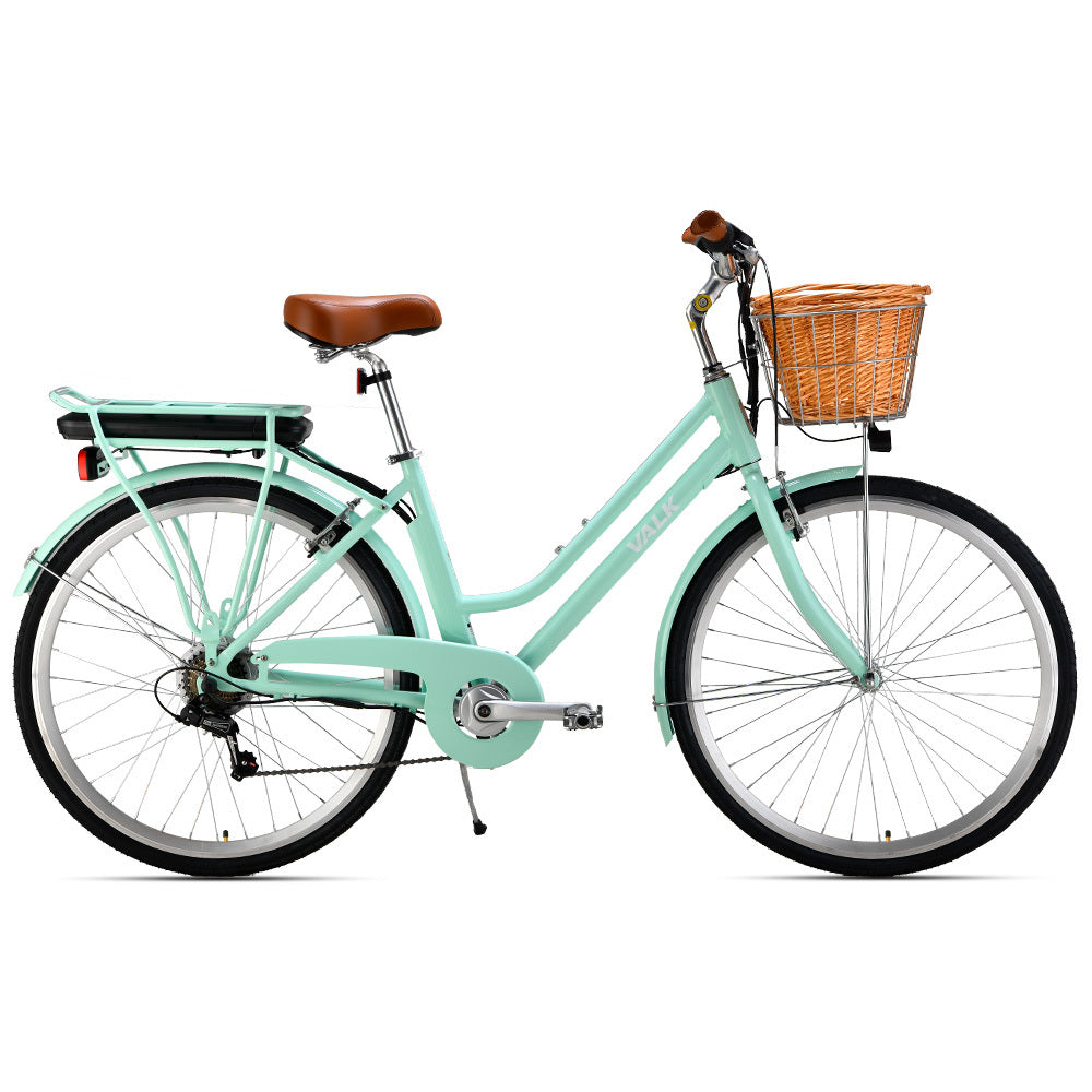 NNEMB 2023 Laneway 5 Vintage Electric Bike-Torque Sensor equipped eBike-Medium-Mint Green-0